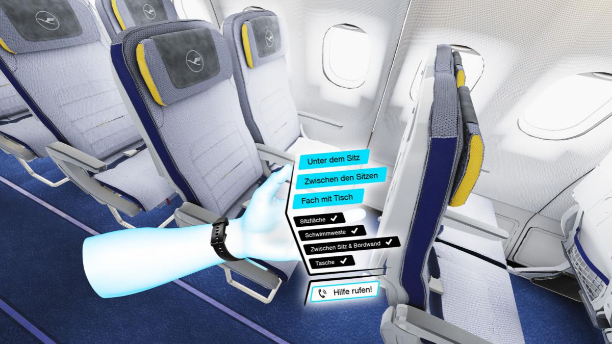 NMY | Lufthansa | VR Training | Smartwatch Interface