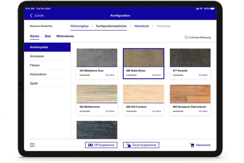 NMY I 3D Wohnraum-Konfigurator I X-Plattform