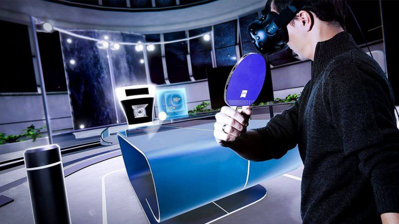 VR-Tischtennis mit Sehbehinderung