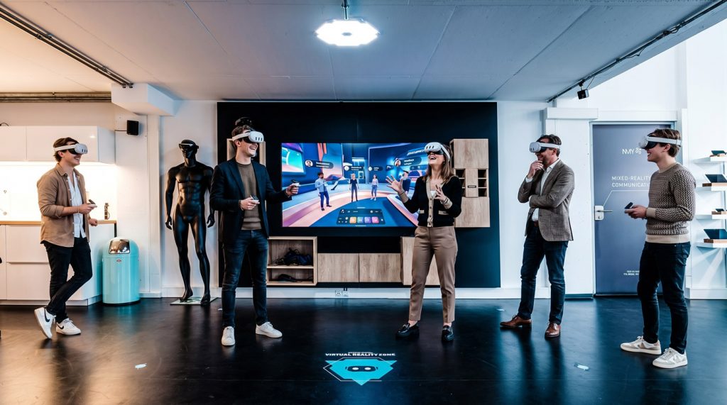 Multi-User VR Area NMY Team, Kollaboration and Gamificaton
